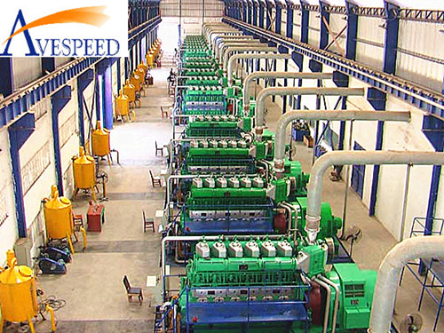 AVESPED HFO/diesel and gas mixed dual fuel generator set